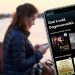 mobil med lydbok-app