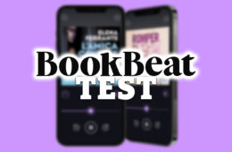 bookbeat med mobil app i bakgrunn