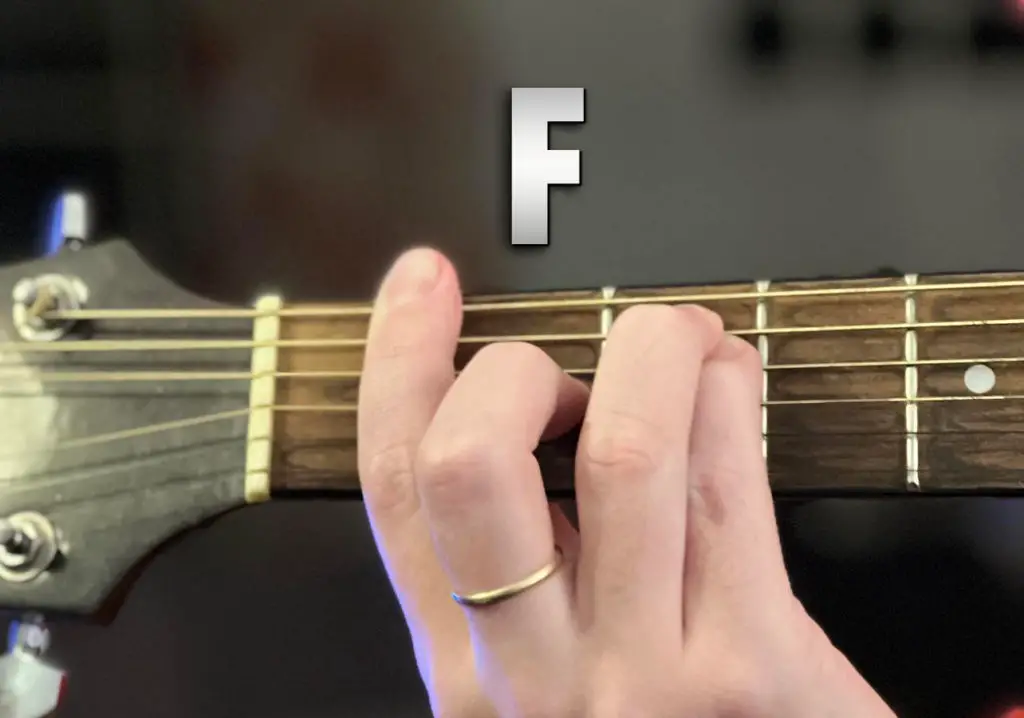 gitargrepet F som et barregrep
